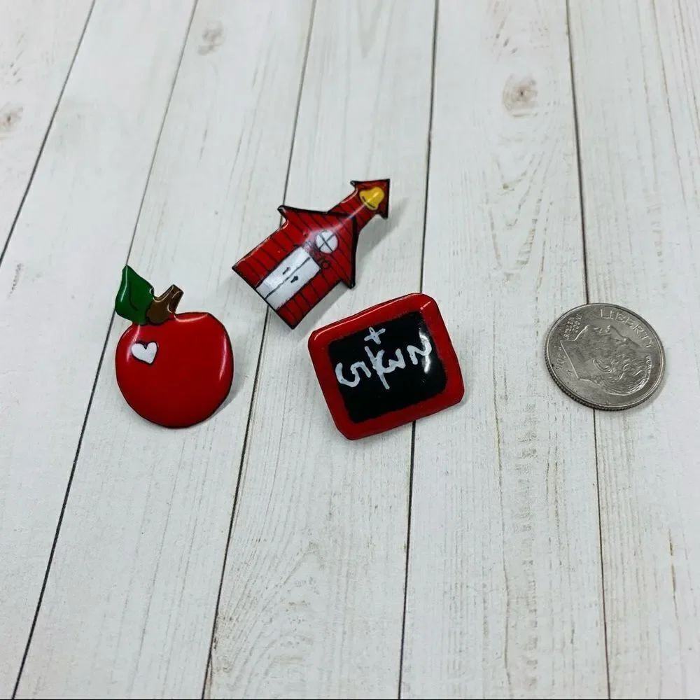 Teacher Enameled Scatter Pins